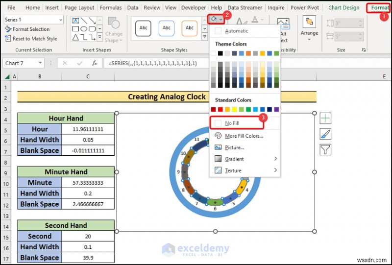 สร้างนาฬิกาอะนาล็อกแบบเรียลไทม์ใน Excel:คำแนะนำทีละขั้นตอน 