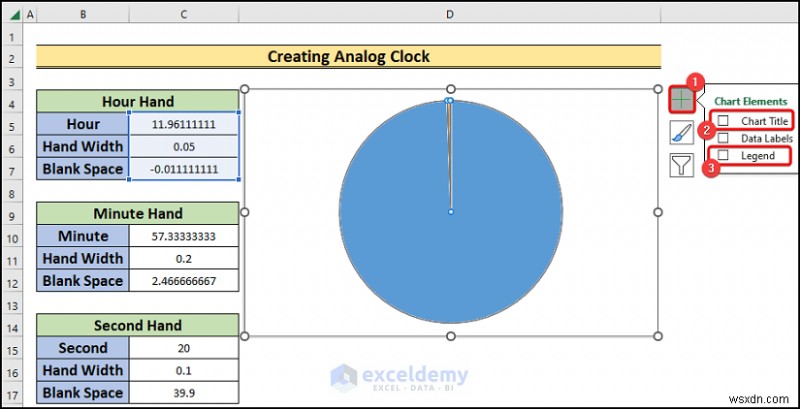 สร้างนาฬิกาอะนาล็อกแบบเรียลไทม์ใน Excel:คำแนะนำทีละขั้นตอน 
