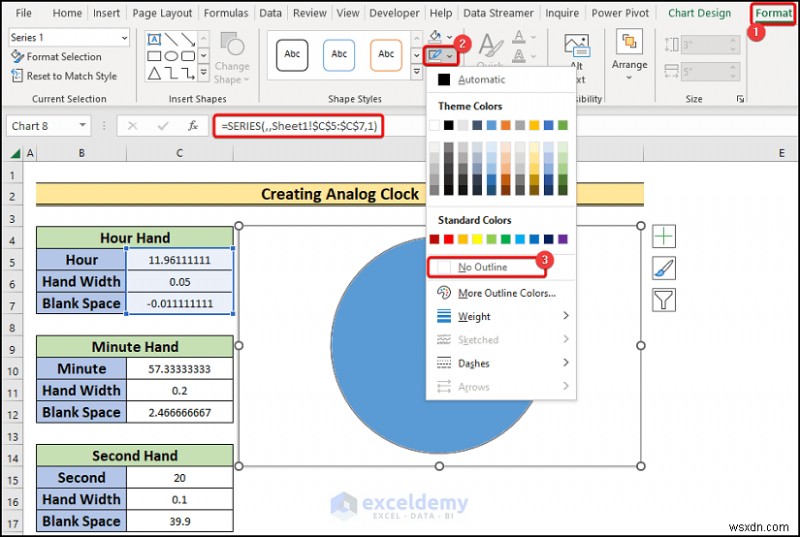 สร้างนาฬิกาอะนาล็อกแบบเรียลไทม์ใน Excel:คำแนะนำทีละขั้นตอน 