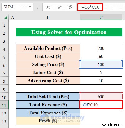 Master Excel Solver:ตัวอย่างการเพิ่มประสิทธิภาพทีละขั้นตอนสำหรับสถานการณ์จริง 