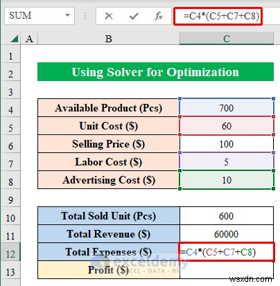 Master Excel Solver:ตัวอย่างการเพิ่มประสิทธิภาพทีละขั้นตอนสำหรับสถานการณ์จริง 