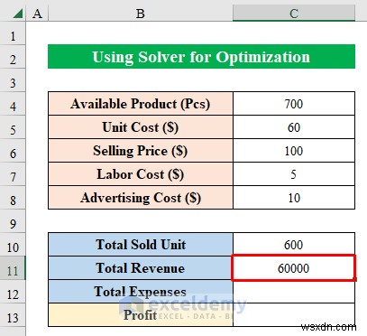 Master Excel Solver:ตัวอย่างการเพิ่มประสิทธิภาพทีละขั้นตอนสำหรับสถานการณ์จริง 
