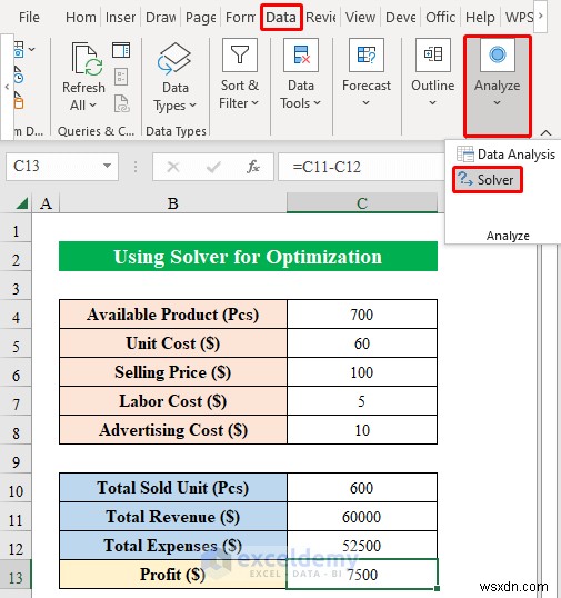 Master Excel Solver:ตัวอย่างการเพิ่มประสิทธิภาพทีละขั้นตอนสำหรับสถานการณ์จริง 