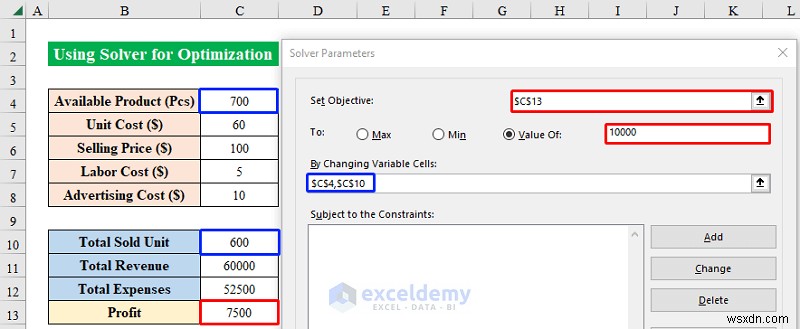 Master Excel Solver:ตัวอย่างการเพิ่มประสิทธิภาพทีละขั้นตอนสำหรับสถานการณ์จริง 