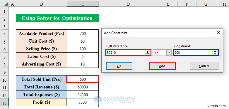 Master Excel Solver:ตัวอย่างการเพิ่มประสิทธิภาพทีละขั้นตอนสำหรับสถานการณ์จริง 