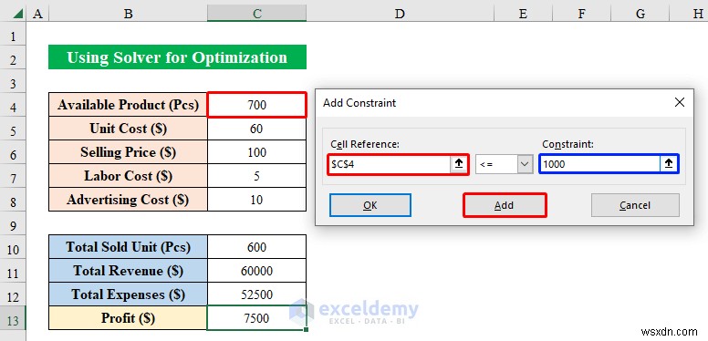 Master Excel Solver:ตัวอย่างการเพิ่มประสิทธิภาพทีละขั้นตอนสำหรับสถานการณ์จริง 
