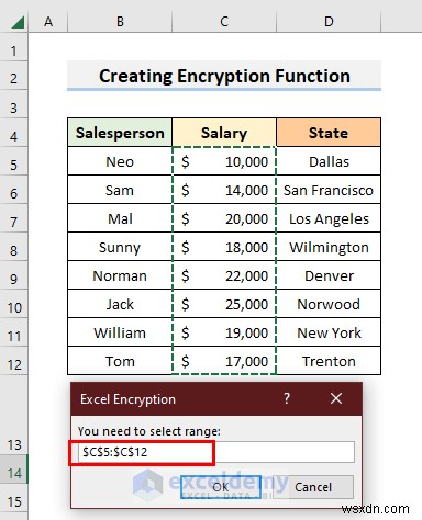 คำแนะนำทีละขั้นตอนในการสร้างฟังก์ชันการเข้ารหัสใน Excel 