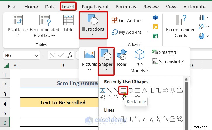 แอนิเมชั่นข้อความต้นแบบใน Excel:สองวิธีที่พิสูจน์แล้ว