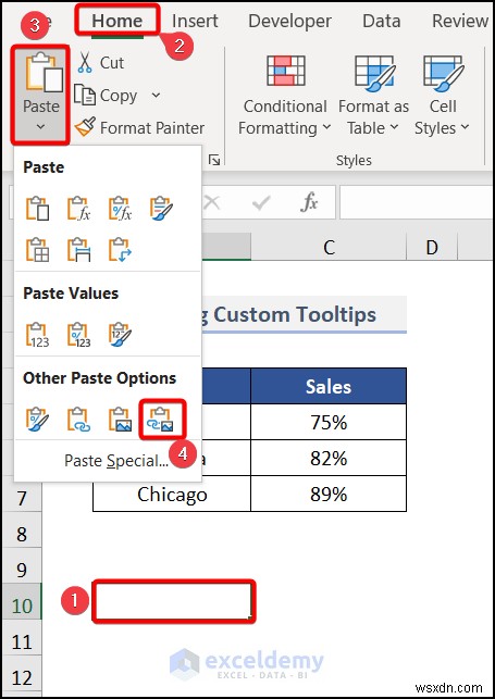 สร้างคำแนะนำเครื่องมือแผนภูมิแบบไดนามิกใน Excel:คำแนะนำทีละขั้นตอน