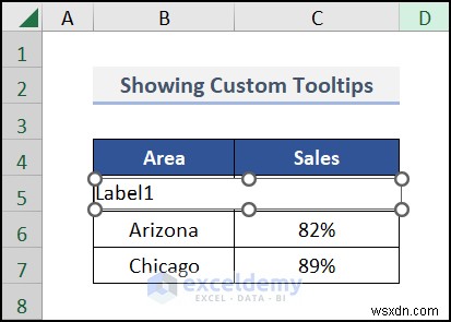 สร้างคำแนะนำเครื่องมือแผนภูมิแบบไดนามิกใน Excel:คำแนะนำทีละขั้นตอน
