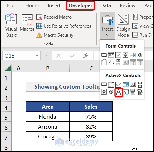 สร้างคำแนะนำเครื่องมือแผนภูมิแบบไดนามิกใน Excel:คำแนะนำทีละขั้นตอน