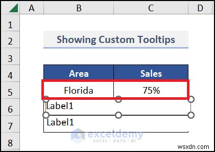 สร้างคำแนะนำเครื่องมือแผนภูมิแบบไดนามิกใน Excel:คำแนะนำทีละขั้นตอน
