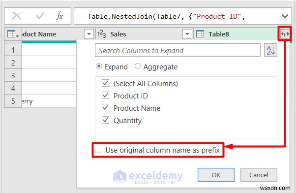 Excel Full Outer Join:บทช่วยสอน Power Query ทีละขั้นตอน 