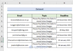 แจ้งเตือนทางอีเมลอัตโนมัติใน Excel:2 วิธีง่ายๆ เพื่อการติดตามกำหนดเวลาอย่างมีประสิทธิภาพ 