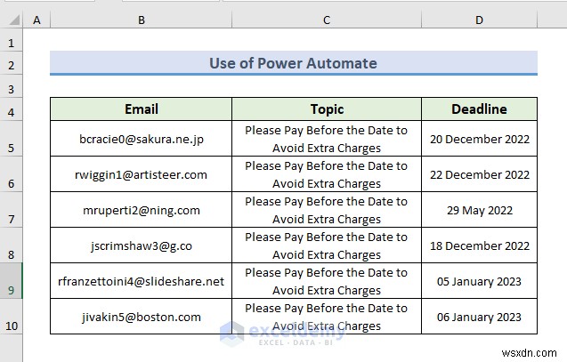 แจ้งเตือนทางอีเมลอัตโนมัติใน Excel:2 วิธีง่ายๆ เพื่อการติดตามกำหนดเวลาอย่างมีประสิทธิภาพ