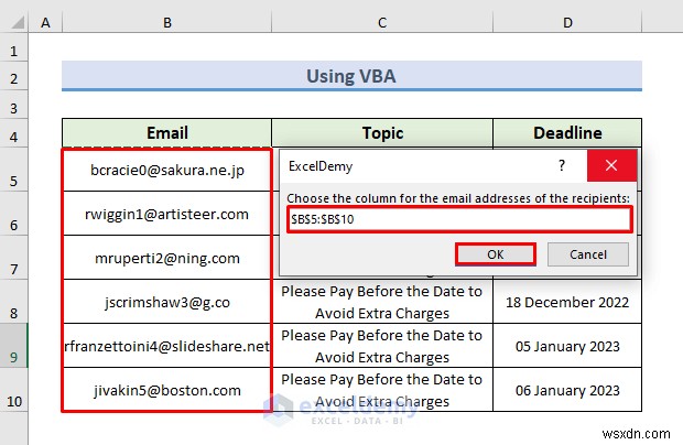 แจ้งเตือนทางอีเมลอัตโนมัติใน Excel:2 วิธีง่ายๆ เพื่อการติดตามกำหนดเวลาอย่างมีประสิทธิภาพ 