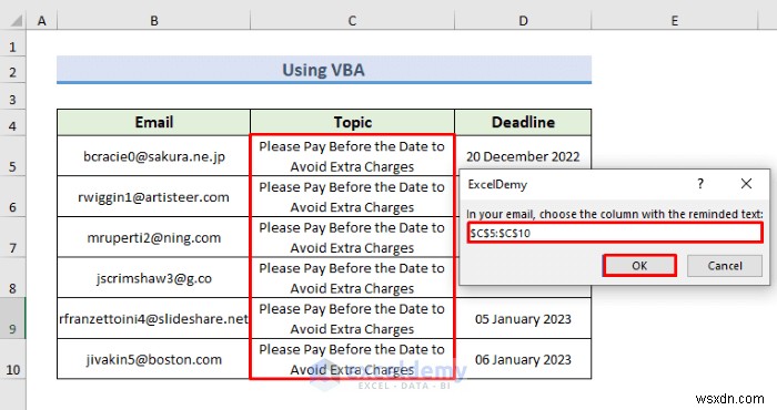 แจ้งเตือนทางอีเมลอัตโนมัติใน Excel:2 วิธีง่ายๆ เพื่อการติดตามกำหนดเวลาอย่างมีประสิทธิภาพ