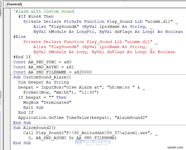 ตั้งนาฬิกาปลุกใน Excel:3 วิธีที่ง่ายและเชื่อถือได้ 