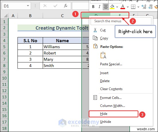 สร้างคำแนะนำเครื่องมือแบบไดนามิกใน Excel:บทช่วยสอนทีละขั้นตอน