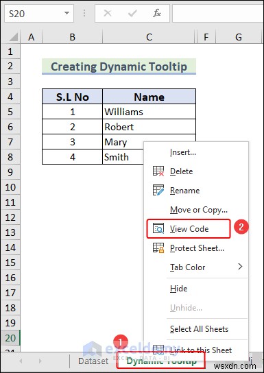 สร้างคำแนะนำเครื่องมือแบบไดนามิกใน Excel:บทช่วยสอนทีละขั้นตอน