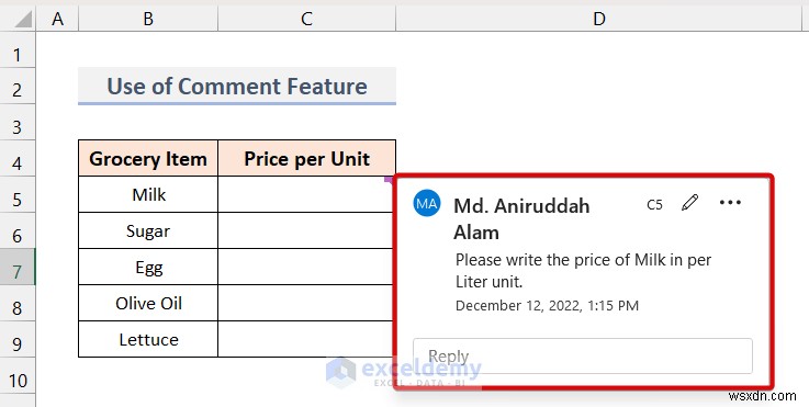 เพิ่มคำแนะนำเครื่องมือเซลล์ใน Excel:3 วิธีง่ายๆ เพื่อคำแนะนำผู้ใช้ที่ดียิ่งขึ้น 
