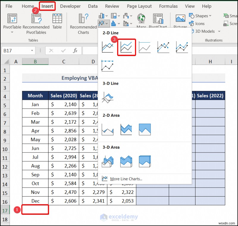 สร้างแผนภูมิการขายแบบเคลื่อนไหวใน Excel – คำแนะนำทีละขั้นตอน