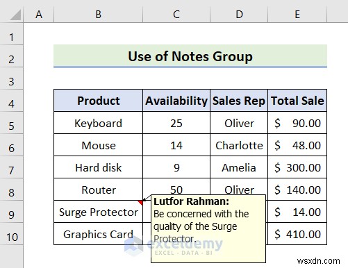 ความคิดเห็นแบบลอยตัวหลักใน Excel:3 วิธีง่าย ๆ สำหรับการล้างบันทึกย่อช่วยเตือน