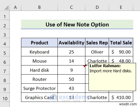 ความคิดเห็นแบบลอยตัวหลักใน Excel:3 วิธีง่าย ๆ สำหรับการล้างบันทึกย่อช่วยเตือน