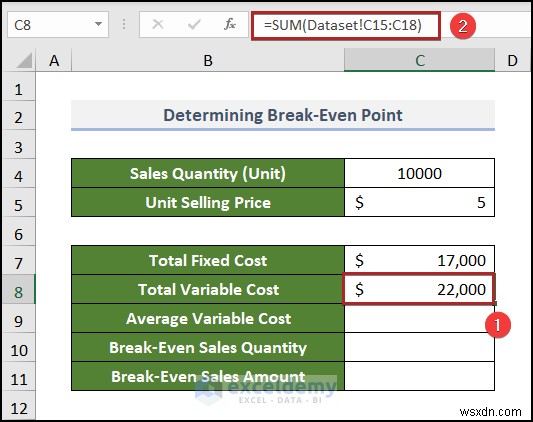 สร้างแผนภูมิการวิเคราะห์จุดคุ้มทุนใน Excel:คำแนะนำทีละขั้นตอน