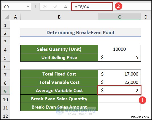 สร้างแผนภูมิการวิเคราะห์จุดคุ้มทุนใน Excel:คำแนะนำทีละขั้นตอน