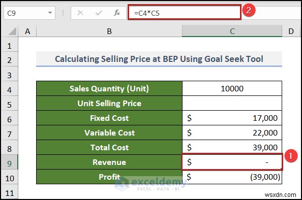 สร้างแผนภูมิการวิเคราะห์จุดคุ้มทุนใน Excel:คำแนะนำทีละขั้นตอน