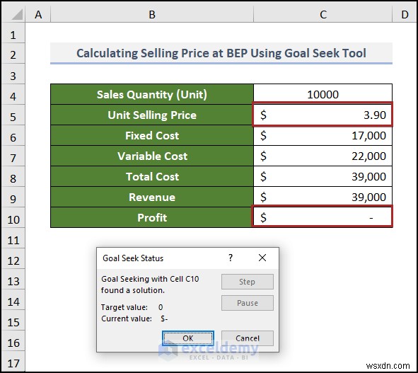สร้างแผนภูมิการวิเคราะห์จุดคุ้มทุนใน Excel:คำแนะนำทีละขั้นตอน