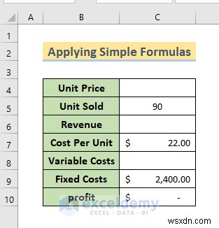 การวิเคราะห์จุดคุ้มทุนหลักใน Excel:3 วิธีการที่ได้รับการพิสูจน์แล้ว 