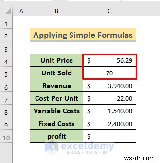 การวิเคราะห์จุดคุ้มทุนหลักใน Excel:3 วิธีการที่ได้รับการพิสูจน์แล้ว 