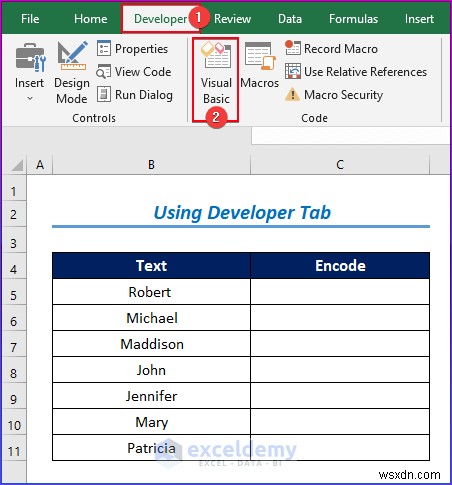 คำแนะนำทีละขั้นตอนในการเข้ารหัสข้อมูลใน Excel โดยใช้ VBA