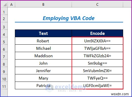 คำแนะนำทีละขั้นตอนในการเข้ารหัสข้อมูลใน Excel โดยใช้ VBA