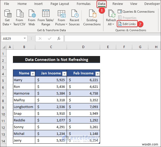 แก้ไขปัญหาการรีเฟรชการเชื่อมต่อข้อมูล Excel – 3 วิธีแก้ไขที่ได้รับการพิสูจน์แล้ว 