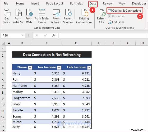 แก้ไขปัญหาการรีเฟรชการเชื่อมต่อข้อมูล Excel – 3 วิธีแก้ไขที่ได้รับการพิสูจน์แล้ว 