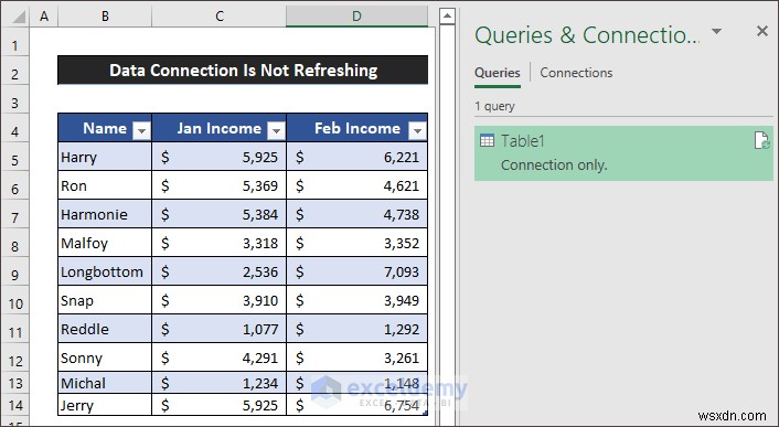 แก้ไขปัญหาการรีเฟรชการเชื่อมต่อข้อมูล Excel – 3 วิธีแก้ไขที่ได้รับการพิสูจน์แล้ว 