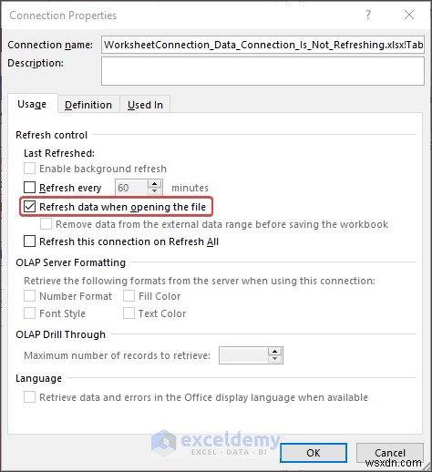 แก้ไขปัญหาการรีเฟรชการเชื่อมต่อข้อมูล Excel – 3 วิธีแก้ไขที่ได้รับการพิสูจน์แล้ว 