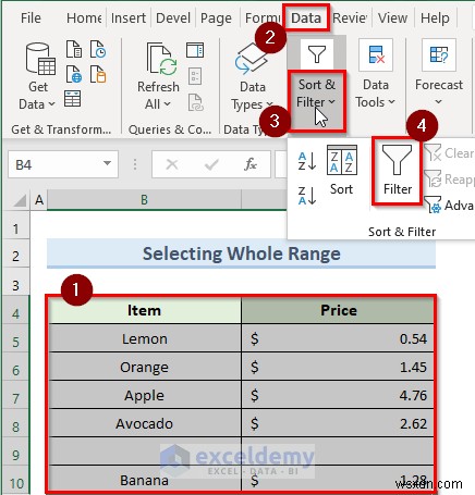 แก้ไขตัวกรอง Excel หยุดที่แถวว่าง - 4 วิธีแก้ปัญหาด่วน 