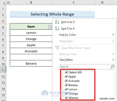 แก้ไขตัวกรอง Excel หยุดที่แถวว่าง - 4 วิธีแก้ปัญหาด่วน 