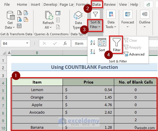 แก้ไขตัวกรอง Excel หยุดที่แถวว่าง - 4 วิธีแก้ปัญหาด่วน 