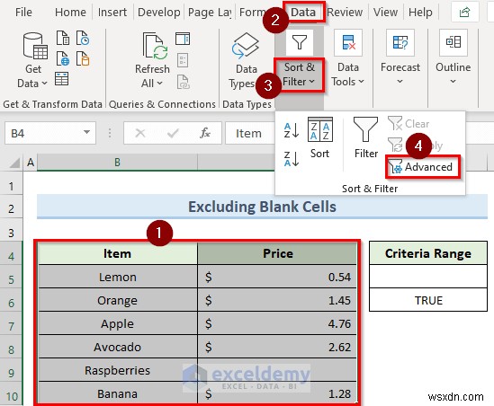 แก้ไขตัวกรอง Excel หยุดที่แถวว่าง - 4 วิธีแก้ปัญหาด่วน 