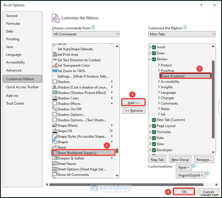 แก้ไขตัวเลือกสมุดงานเลิกแชร์สีเทาใน Excel - วิธีแก้ปัญหาที่ง่ายและรวดเร็ว 