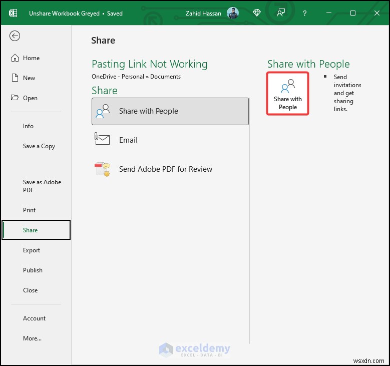 แก้ไขตัวเลือกสมุดงานเลิกแชร์สีเทาใน Excel - วิธีแก้ปัญหาที่ง่ายและรวดเร็ว 