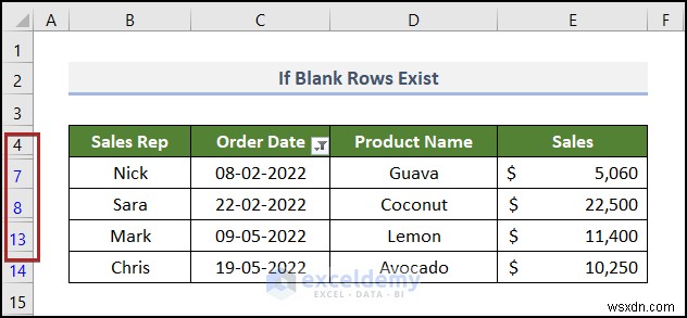 วิธีแก้ไขปัญหาตัวกรองวันที่ของ Excel ในรายงานการขายของชำ