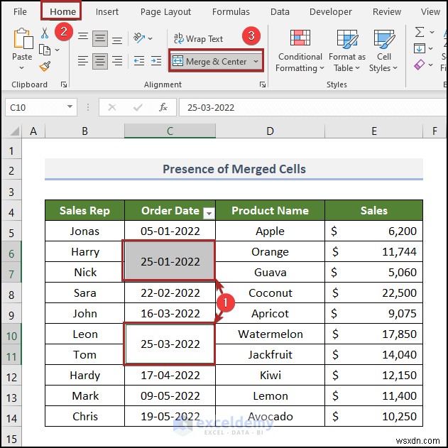 วิธีแก้ไขปัญหาตัวกรองวันที่ของ Excel ในรายงานการขายของชำ