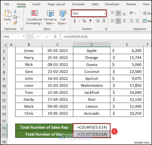 ฟังก์ชัน Excel COUNT ไม่ทำงานใช่ไหม 4 สาเหตุทั่วไปและการแก้ไขที่ง่ายดาย 
