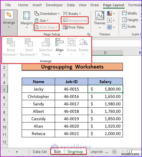 แท็บเค้าโครงหน้า Excel เป็นสีเทาใช่ไหม อธิบายการแก้ไขด่วน 4 รายการ 